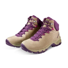 Mammut Hiking Shoes Nova Mid IV GTX (All-Terrain, Nubuck Leather, waterproof) safari brown/grape Women